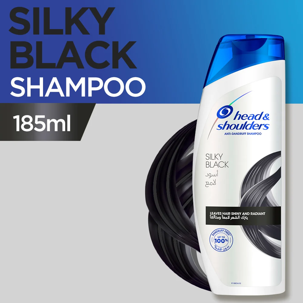 HEAD&SHOULDERS  SILK BLACK 185ML SHAMPOO